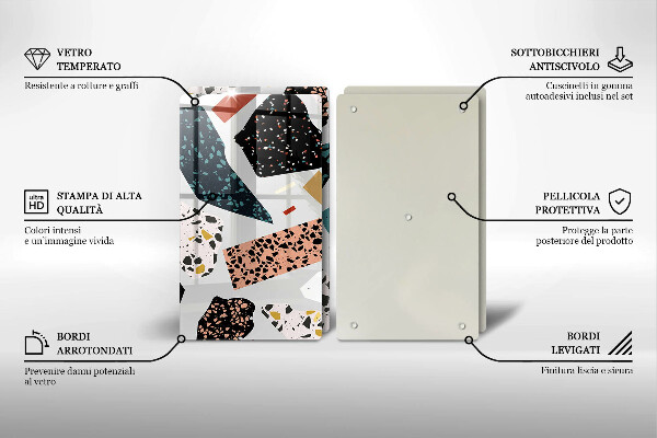 Cache plaque de cuisson Grès