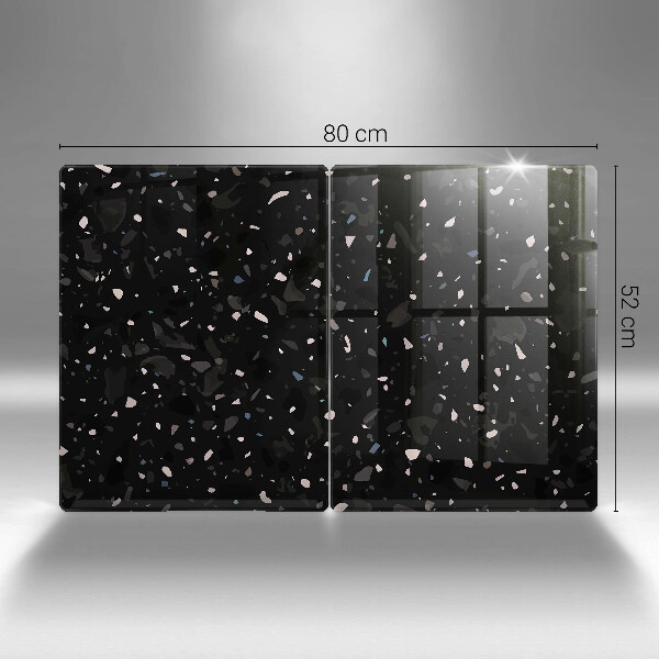 Cache plaque de cuisson Grès foncé