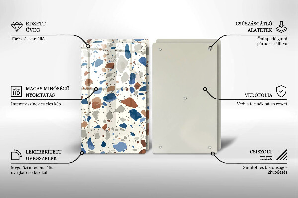 Protection plaque induction Grès décoratif