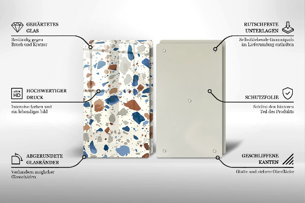 Protection plaque induction Grès décoratif