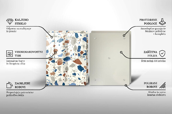 Protection plaque induction Grès décoratif