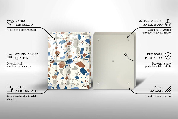 Protection plaque induction Grès décoratif