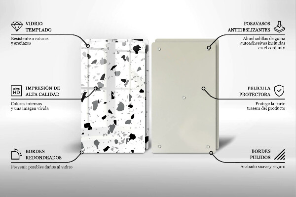 Protection plaque induction Grès décoratif