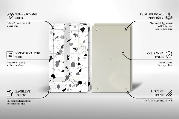 Protection plaque induction Grès décoratif