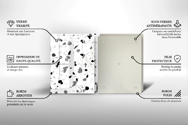 Protection plaque induction Grès décoratif