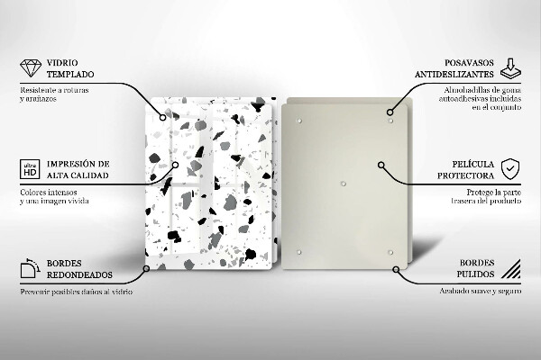 Protection plaque induction Grès décoratif