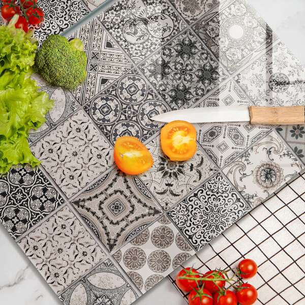 Cache plaque de cuisson Carreaux décoratifs