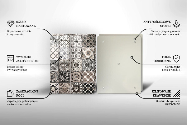 Cache plaque de cuisson Carreaux décoratifs