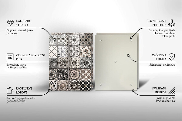 Cache plaque de cuisson Carreaux décoratifs