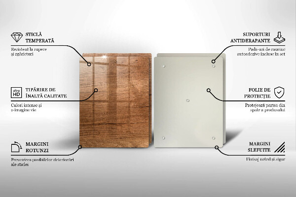Cache plaque de cuisson Texture du bois