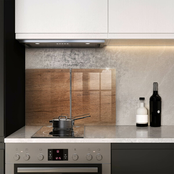 Cache plaque de cuisson Texture du bois