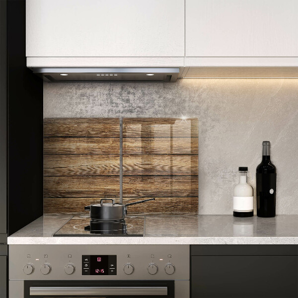 Cache plaque de cuisson Planches texturées en bois