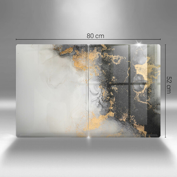 Cache plaque de cuisson Abstraction avec de l'or