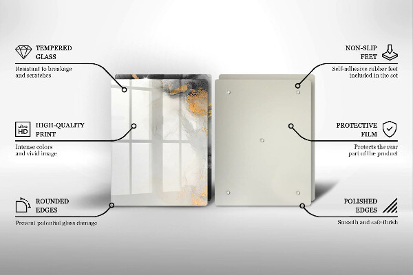 Cache plaque de cuisson Abstraction avec de l'or