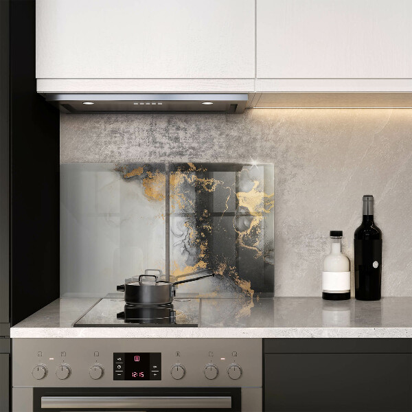 Cache plaque de cuisson Abstraction avec de l'or