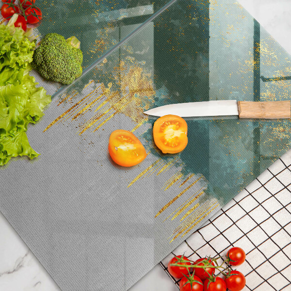 Cache plaque de cuisson Abstraction avec de l'or