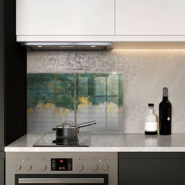 Cache plaque de cuisson Abstraction avec de l'or