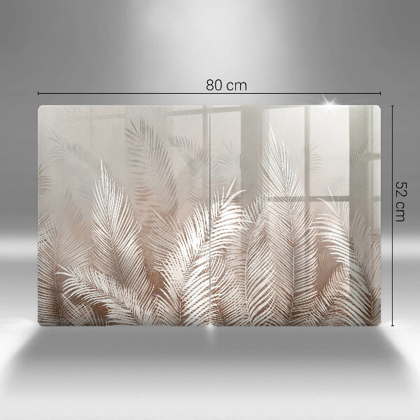 Cache plaque de cuisson Feuilles de végétation bohème