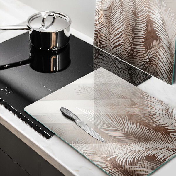 Cache plaque de cuisson Feuilles de végétation bohème