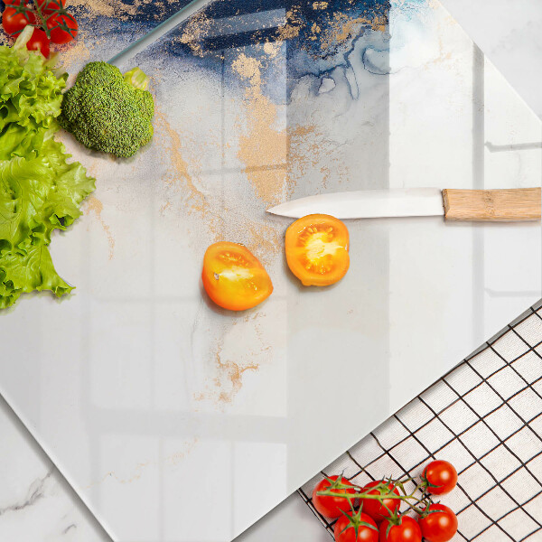 Cache plaque de cuisson Abstraction avec du bleu