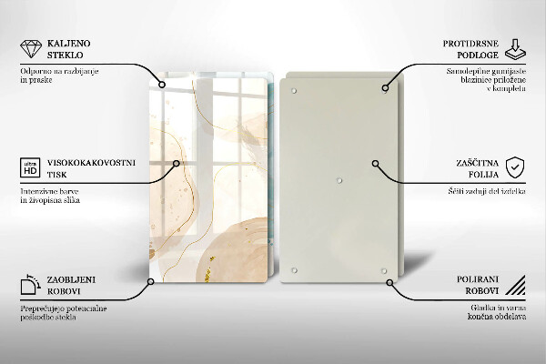 Cache plaque de cuisson Formes bohèmes lumineuses