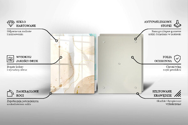 Cache plaque de cuisson Formes bohèmes lumineuses