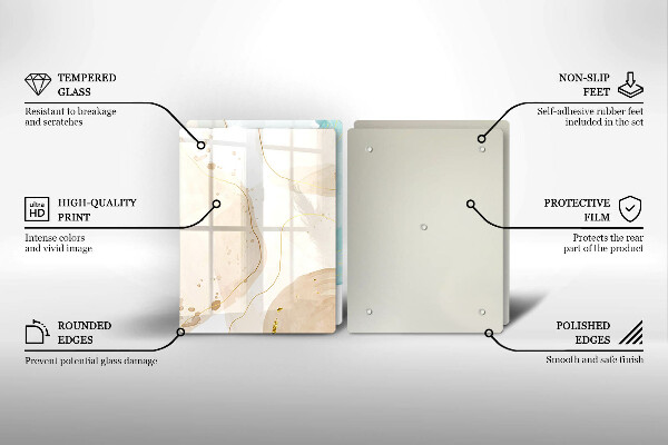 Cache plaque de cuisson Formes bohèmes lumineuses