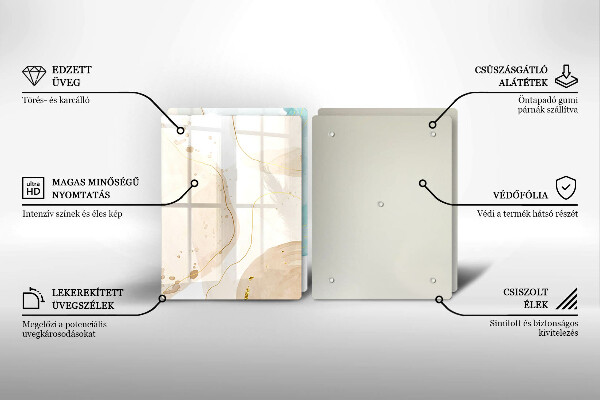 Cache plaque de cuisson Formes bohèmes lumineuses