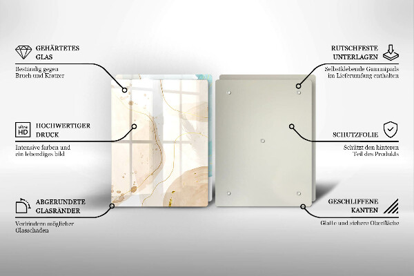 Cache plaque de cuisson Formes bohèmes lumineuses