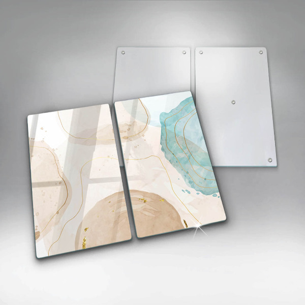 Cache plaque de cuisson Formes bohèmes lumineuses