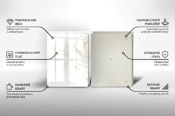 Cache plaque de cuisson Pierre de marbre élégante