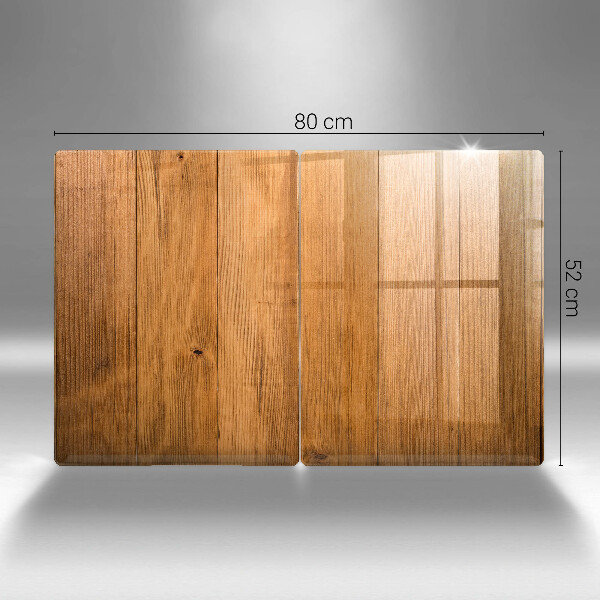 Cache plaque de cuisson Planches de bois