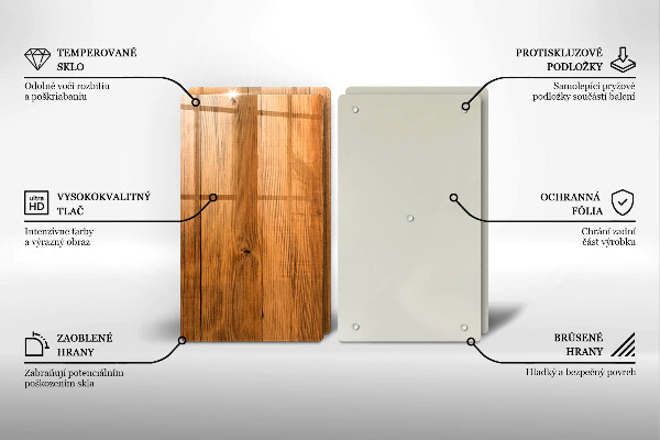 Cache plaque de cuisson Planches de bois