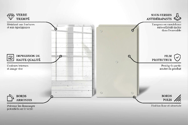 Cache plaque de cuisson Tableaux lumineux modernes