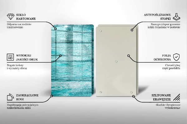 Cache plaque de cuisson Planches de bois vintage