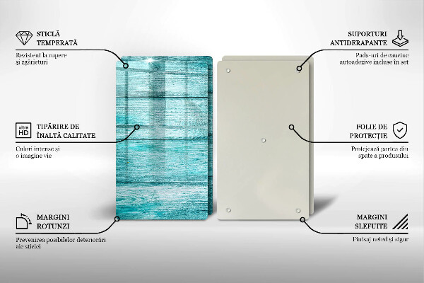 Cache plaque de cuisson Planches de bois vintage