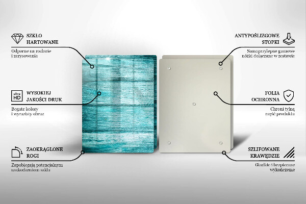Cache plaque de cuisson Planches de bois vintage