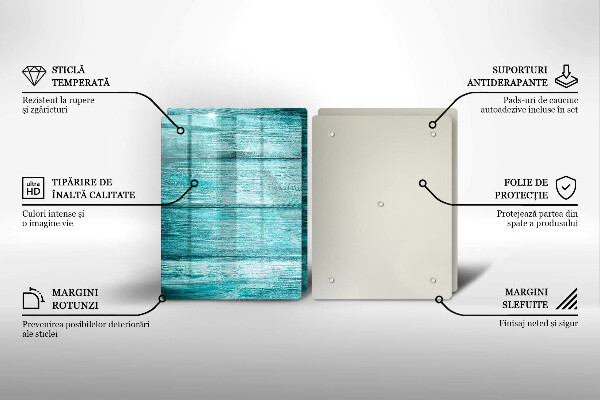Cache plaque de cuisson Planches de bois vintage