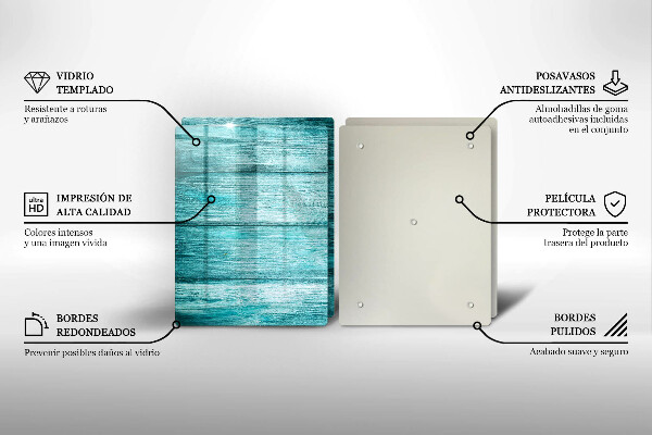 Cache plaque de cuisson Planches de bois vintage