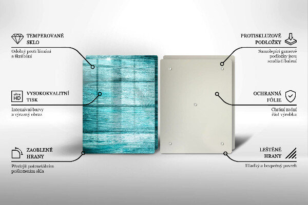Cache plaque de cuisson Planches de bois vintage