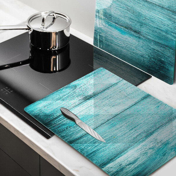 Cache plaque de cuisson Planches de bois vintage