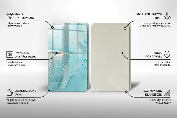 Cache plaque de cuisson Abstraction de pierre