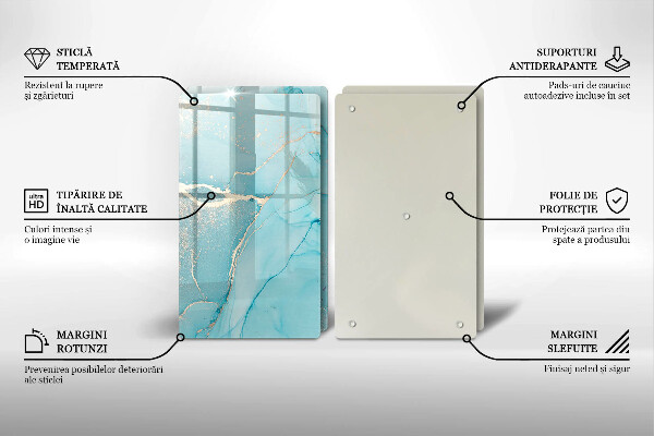 Cache plaque de cuisson Abstraction de pierre