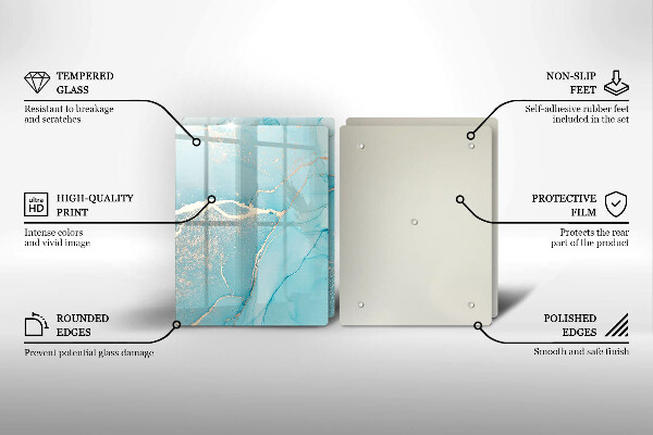 Cache plaque de cuisson Abstraction de pierre