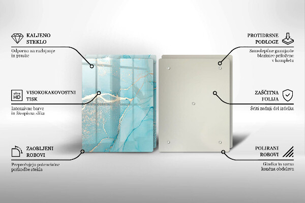 Cache plaque de cuisson Abstraction de pierre