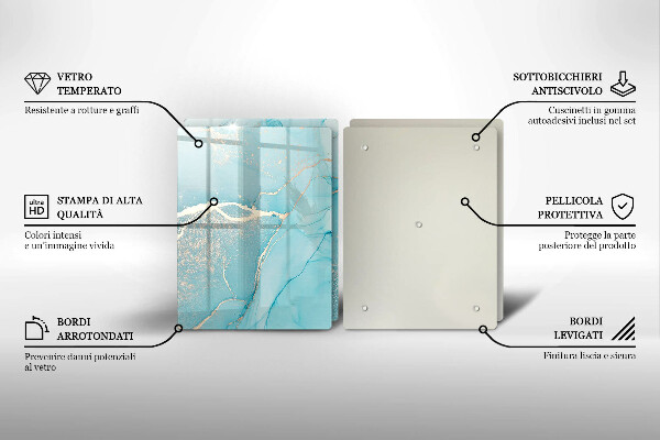 Cache plaque de cuisson Abstraction de pierre