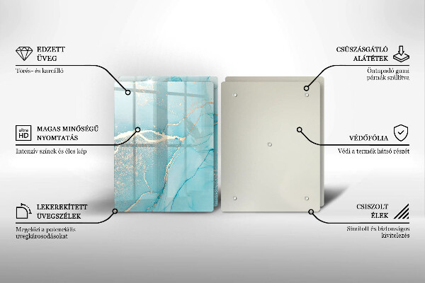 Cache plaque de cuisson Abstraction de pierre