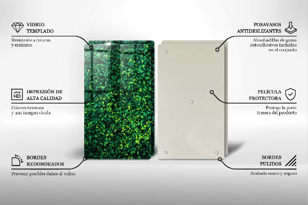 Cache plaque de cuisson Plante à petites feuilles