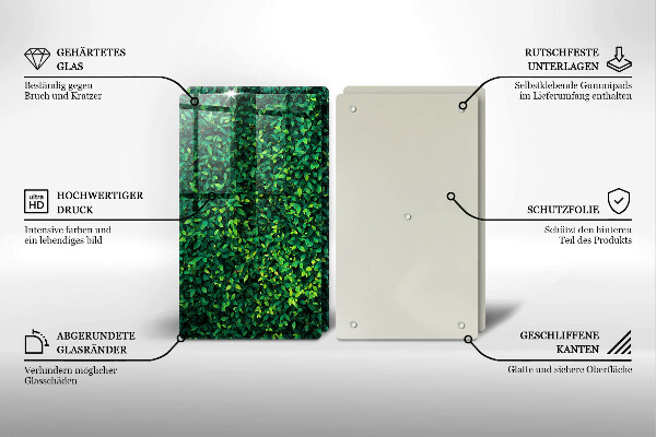 Cache plaque de cuisson Plante à petites feuilles