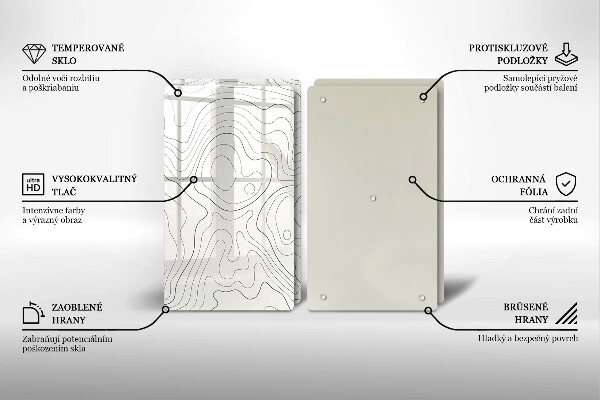 Cache plaque de cuisson Conception de dessins au trait